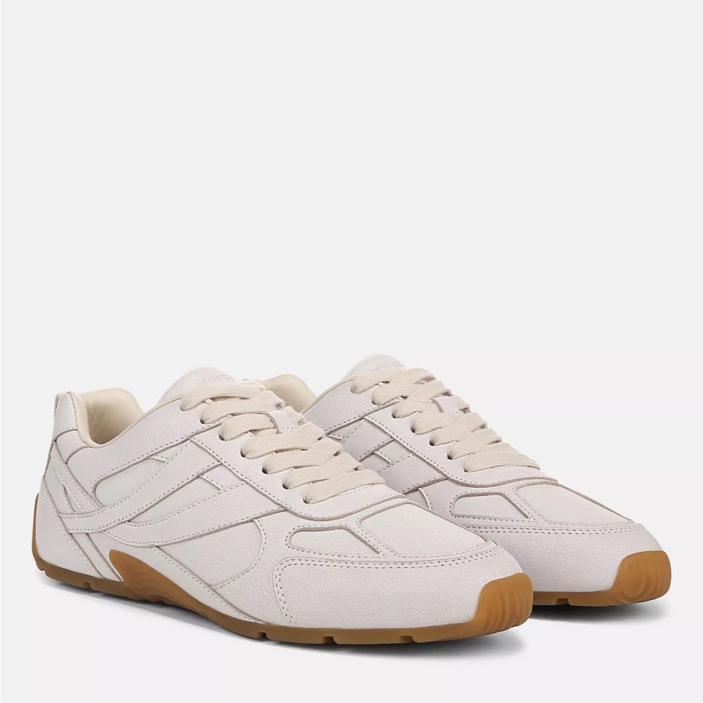 Vince Women's Cream Sneakers with Gum Sole